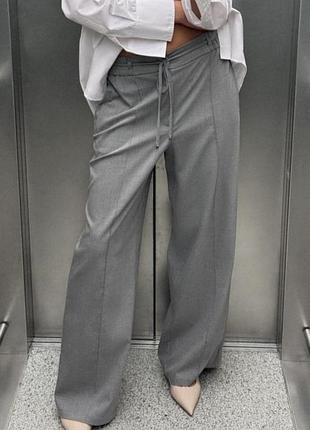Широкие брюки палаццо zara