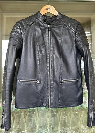 Шкіряна куртка жіноча байкерка g-star raw biker jacket , розмір м