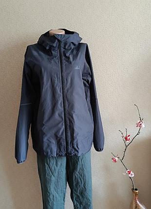 Женская куртка ветровка на мембране texapore треккинговая синяя jack wolfskin гг 46-48