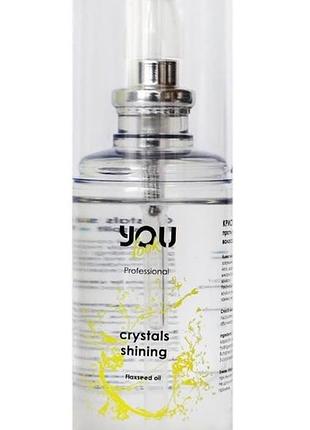 Жидкие кристаллы для волос you look professional crystals shining для посеченных кончиков, 80 мл