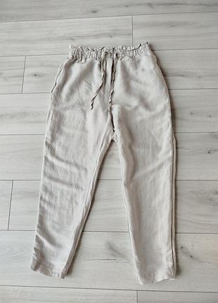 Льняные брюки h&amp;m
