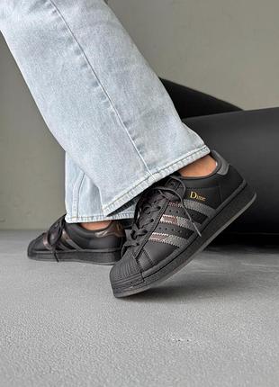 Кросівки жіночі adidas superstar x dime black