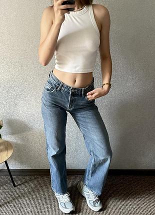 Прямі жіночі джинси zara