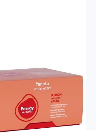 Набор для волос fanola vitamins energy be complex ампулы 12шт.*10мл. и скраб для кожи головы detox 195мл.