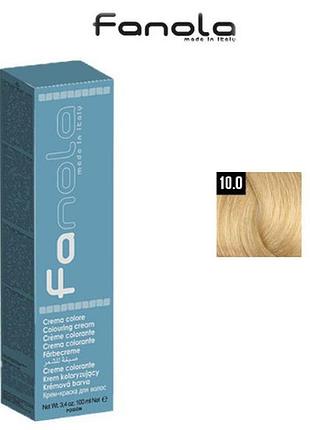 Краска для волос fanola № 10.0 platinum blonde
