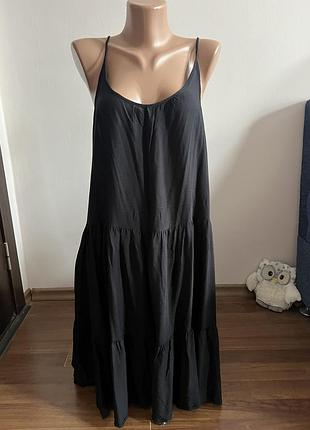 Жіноче літнє плаття сарафан з бретельками. m&s, xl, віскоза