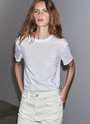 Базова біла футболка zara
