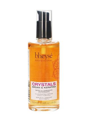 Жидкие кристаллы для волос bheyse professional crystals с арганой и кератином, 100 мл