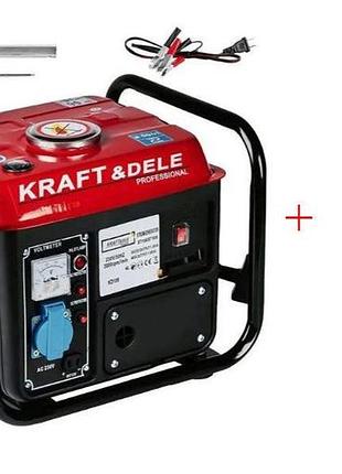 Бензогенератор kraft&amp;dele kd109 (польща), 1,2 квт/0,8 квт, новий, змінна обмотка, на гарантії