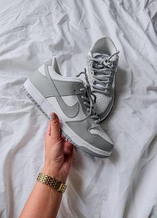 Кросівки nike dunk low grey