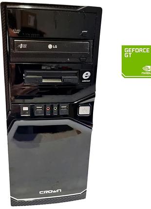 Пк б-класс crown tower / amd athlon ii x2 240 (2 ядра по 2.8 ghz) / 8 gb ddr3 / 250 gb hdd / nvidia geforce gt 440, 1 gb ddr3,