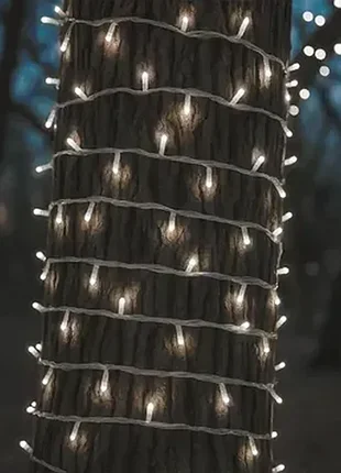 Новогодняя декоративная уличная гирлянда drf 580 led (50 метров) 220в белый