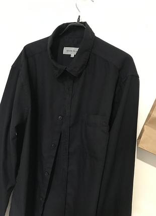 Сорочка чоловіча чорного кольору river island l котон