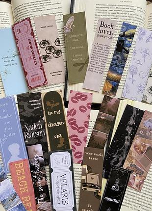 Закладки/закладинки для книг на різну тематику