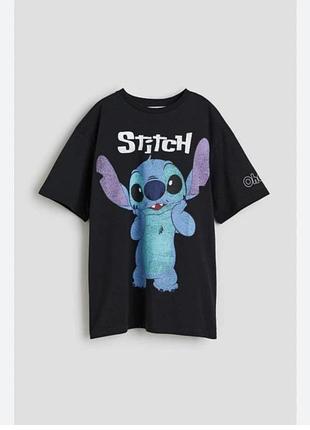 Футболка оверсайз stitch h&m