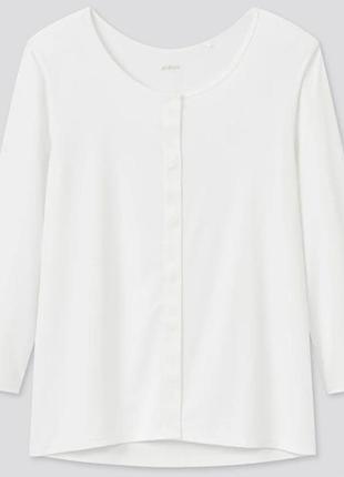 Футболка с рукавами 3/4 от airism uniqlo.