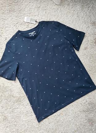 Фирменная футболка с принтом jack & jones (оригинал) р.l/xl