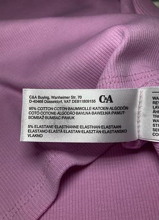 🎀 рожева майка в рубчик для дівчинки | c&a 5