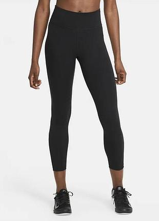 Оригінальні жіночі високі лосини nike розмір l л чорні dri fit спортивні легінси найкro про running для бігу залу фітнесу тренувань а1