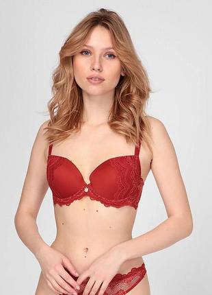 Бюстгальтер з мереживом anabel arto 7008-008 92 теракотовий 80c