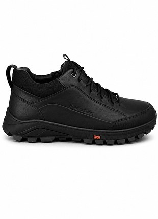 Мужские зимние черные кожаные ботинки hamma titan black