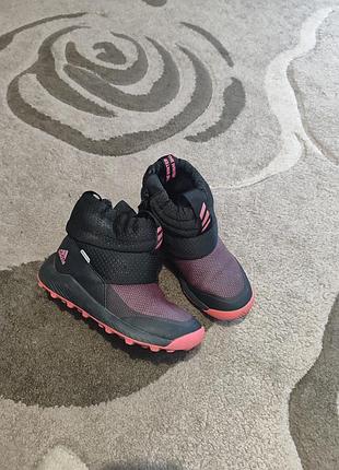 Зимові термо чоботи черевики adidas 2,5/ 34 розмвр