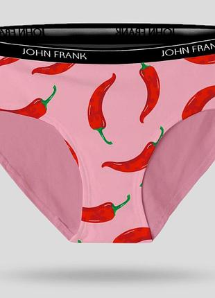 Трусы розовые женские хлопковые, трусики слипы john frank wjfd-s117 турция, комфортное женское белье l