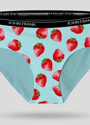 Трусики женские хлопковые с принтом, трусы слипы john frank wjfd-s118, турецкое комфортное женское белье s