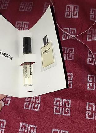 Пробник burberry hero eau de toilette edt 1.5мл барберри барбери хироу хиро герой туалетная вода оригинал