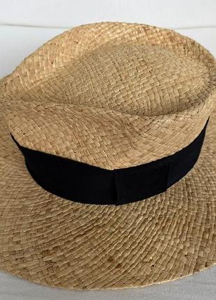 Капелюх солом'яний жіночий shmelevsky fedora straw hat
