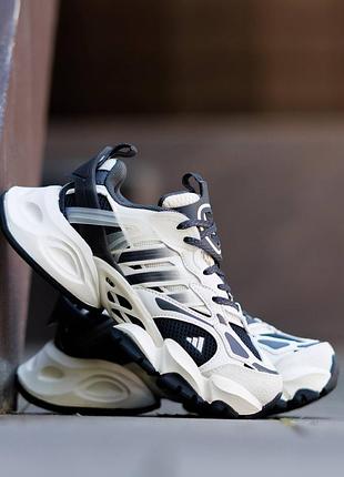 Стильні жіночі кросівки adidas vento xlg runner deluxe white black grey