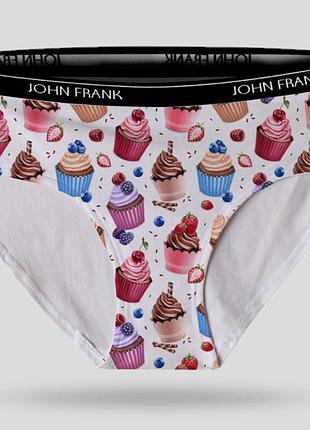 Труси жіночі бавовняні білі сліпи john frank wjfd-s106 xl