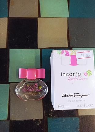 Salvatore ferragamo incanto lovely flowers туалетная вода миниатюра 5мл