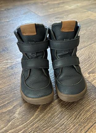 Зимові сапоги froddo barefoot winter leather dark blue 28 розмір -  18,4 см