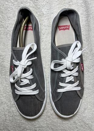 Чоловічі кеди levi’s 44 розмір сірі