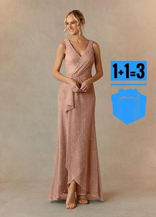 🥰 довга вечірня блискуча сукня debut 22 батал