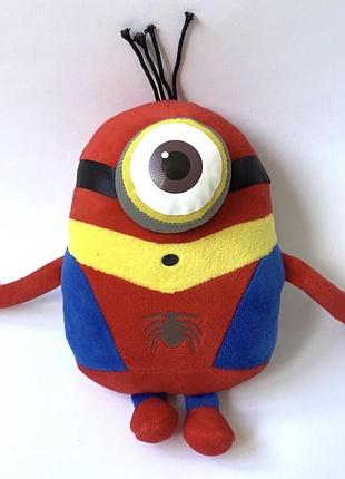 Мягкая игрушка миньон паук minions человек паук despicable me , 23 см