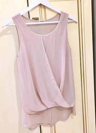 Новая.майка нюдовая бренда silk effect nude top оригинал из свежих коллекций