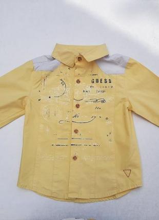 Сорочка guess на 1-2 роки з довгими рукавами фірмова