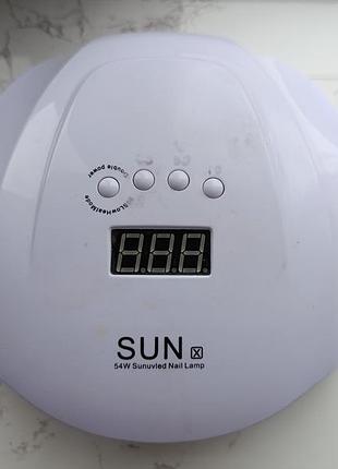 Лампа для манікюру sun x 54w white