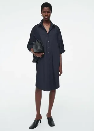Сукня жіноча cos oversized draped shirt dress / xs