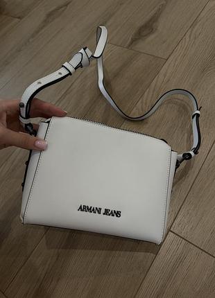 Сумка біла armani