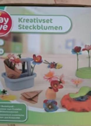 Набір для творчості playtive kreativset steckblumen - конструювання квітів