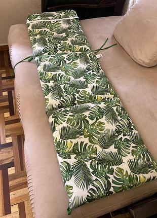 Матрац на шезлонг trio bahamas verde 190x58x5 см новий