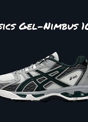 Asics gel-nimbus 10.1 grey white green