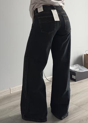 Джинси zara wide-leg низька посадка