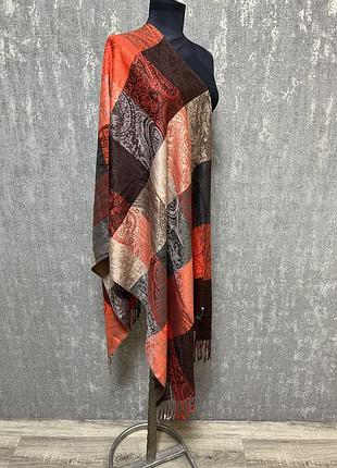 Палантин ,шарф  жіночий з орнаментом made in germany, новий ,180* 65