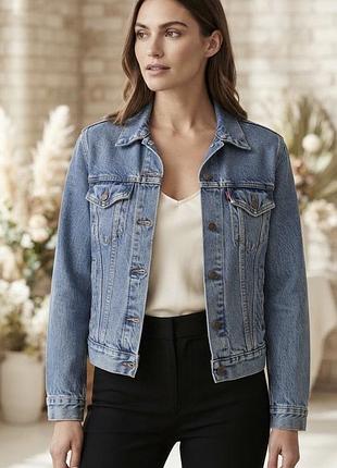 Вінтажна джинсова куртка levi's vintage denim trucker jacket «for girls»