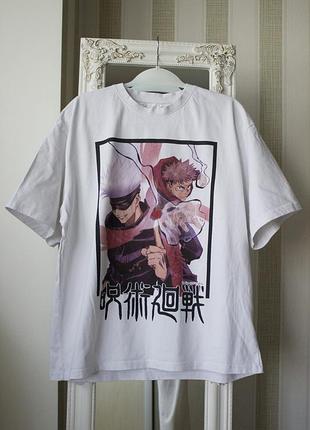 Чоловіча футболка jujutsu kaisen bershka оригінал new!