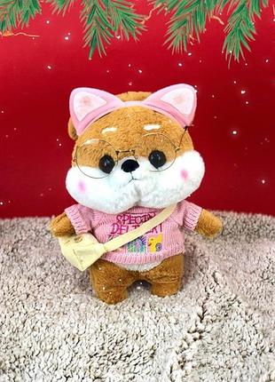 Собака shiba inu lalafanfan коричнева